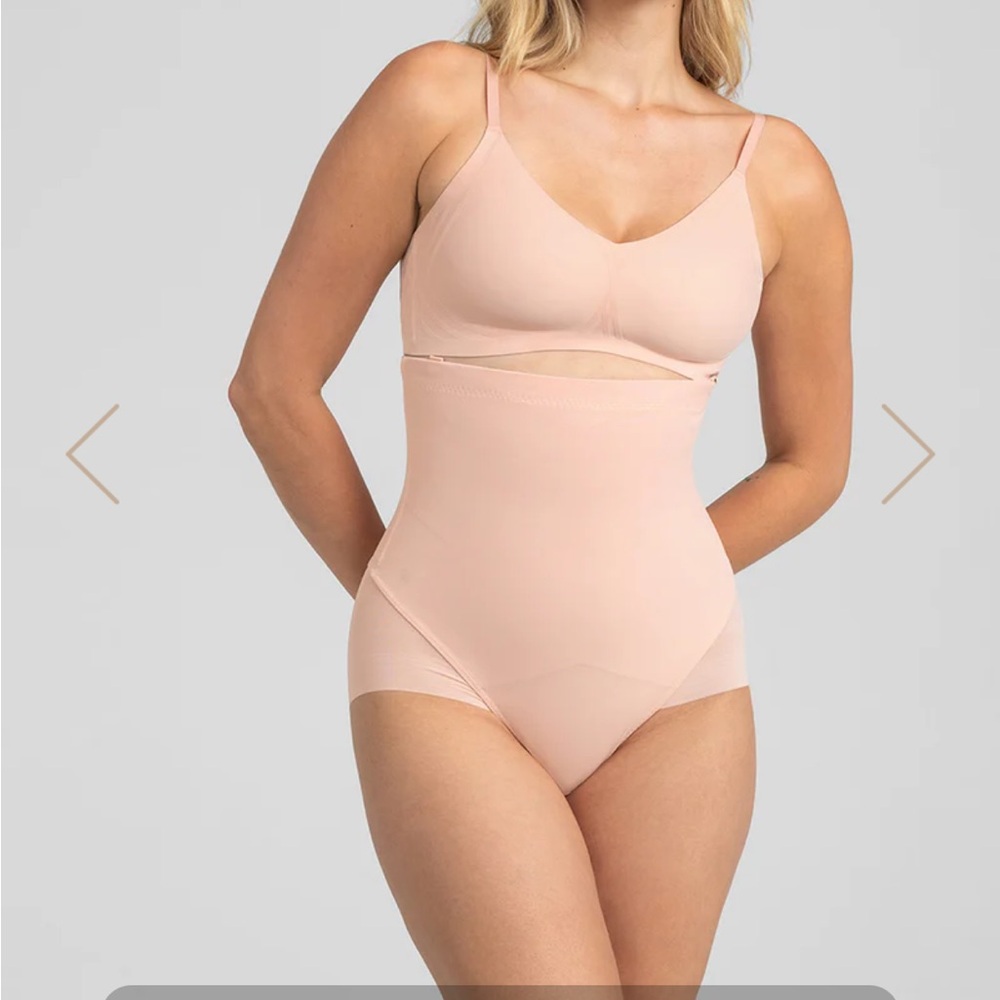 HoneyLove Superpower Brief Shapewear Rose‎ Tan Blush Pink Womens 3X EUC